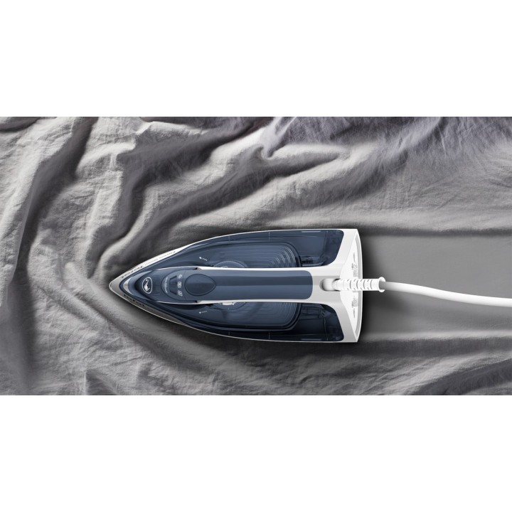 Tefal Express Steam FV2837 ferro da stiro a vapore piastra Cerilium 2400 W blu grigio bianco
