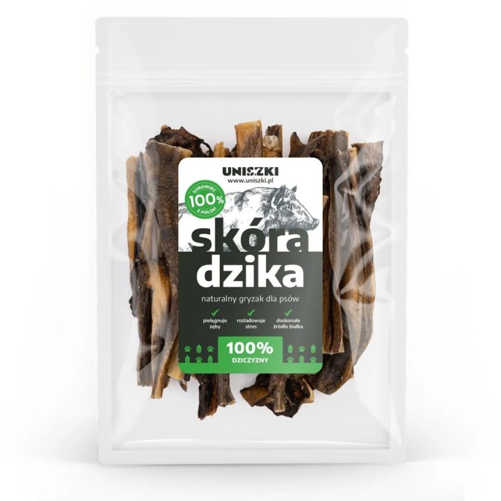 UNISZKI Pelle di cinghiale - snack per cani - 100g