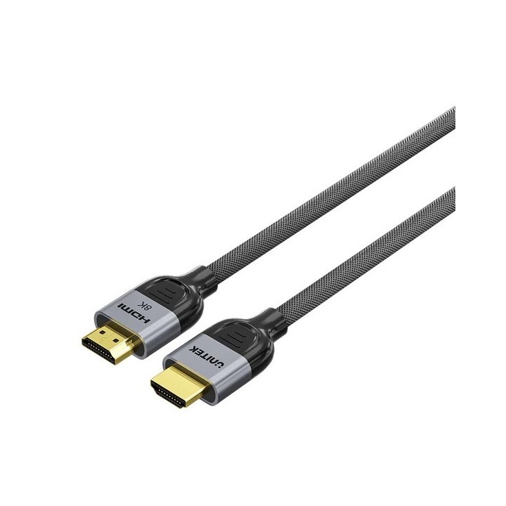 UNITEK 8K Cavo Nylon 2M HDMI intrecciato HDMI tipo A (standard) grigio