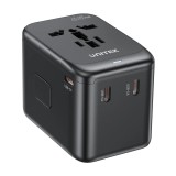 Caricabatterie - Unitek 65W Adattatore universale da viaggio (P1122ABK01) | 1xUSB-A 3xUSB-C 1xAC