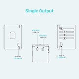 Caricabatterie - Unitek 65W Adattatore universale da viaggio (P1122ABK01) | 1xUSB-A 3xUSB-C 1xAC