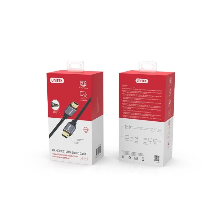 UNITEK 8K HDMI 2.1 cavo velocità ultra