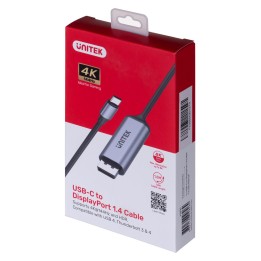 UNITEK ADATTATORE USB-C DISPLAYPORT 1.4 8K@60HZ 1 8M V1423C