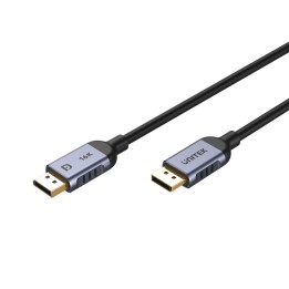 UNITEK C1626GY01-1.5M DisplayPort cavo nero grigio