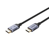 UNITEK C1628GY01-1M DisplayPort cavo nero grigio