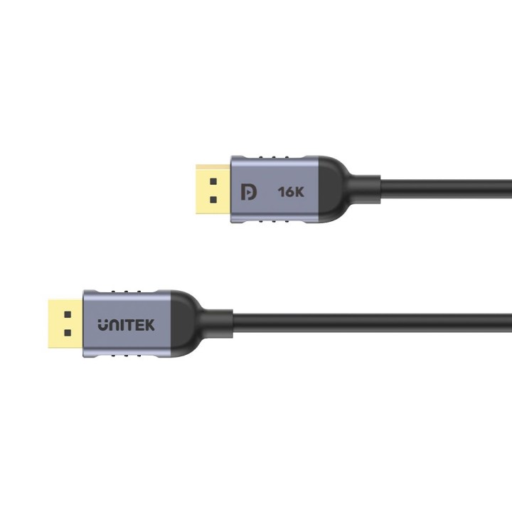 UNITEK C1628GY01-1M DisplayPort cavo nero grigio