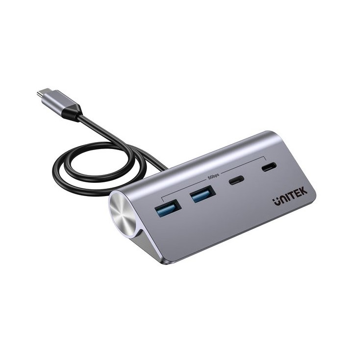 UNITEK H1337AGY01 hub di interfaccia USB 3.2 Gen 1 (3.1 Gen 1) Type-C 5000 Mbit/s grigio