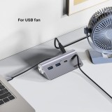 UNITEK H1337AGY01 hub di interfaccia USB 3.2 Gen 1 (3.1 Gen 1) Type-C 5000 Mbit/s grigio