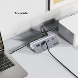UNITEK H1337AGY01 hub di interfaccia USB 3.2 Gen 1 (3.1 Gen 1) Type-C 5000 Mbit/s grigio