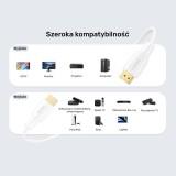 UNITEK HDMI 2.1 8K HDR cavo bianco 2 m