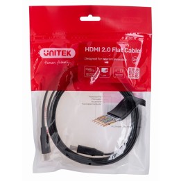 UNITEK HDMI CAVO 2.0 4K60HZ PIATTO 2M C11063BK-2M