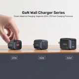 UNITEK P1129ABK01-EU caricabatterie per dispositivo mobile universale nero AC ricarica veloce interno