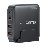 GaN caricabatterie di rete - Unitek P1229ABK01-EU | 100W 2x USB-C 2x USB-A