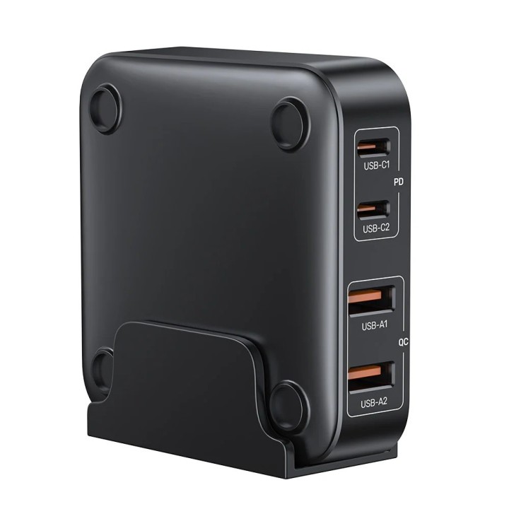 GaN caricabatterie di rete - Unitek P1229ABK01-EU | 100W 2x USB-C 2x USB-A