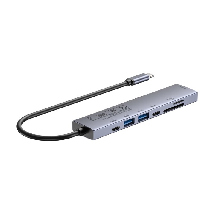 UNITEK USB-C 7 in 1 PD 100W HDMI 2.0 hub con interruttore on/off