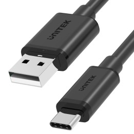 UNITEK KABEL USB USB-A — USB-C 50CM Y-C481BK NERO