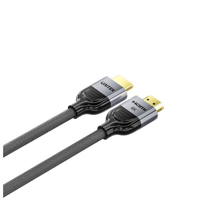 UNITEK 8K Cavo Nylon 1M HDMI intrecciato HDMI tipo A (standard) grigio