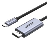 UNITEK V1409A adattatore genere cavo USB-C DisplayPort nero grigio