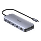 UNITEK HUB ATTIVO USB-C 10GBPS M.2 HDMI PD 100W