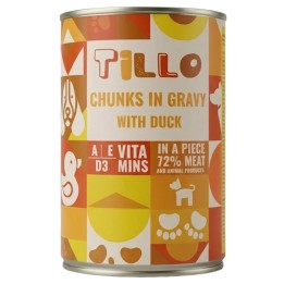 TILLO Bocconi in salsa Anatra - cibo umido per cani - 415g