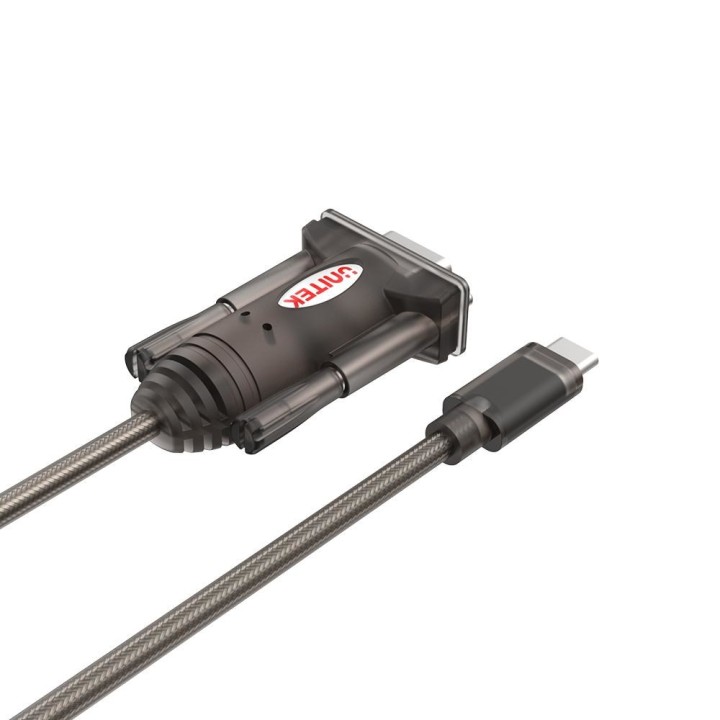 UNITEK Y-1105K cavo seriale nero 1.5 m DB-9