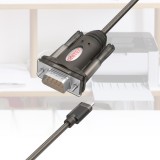 UNITEK Y-1105K cavo seriale nero 1.5 m DB-9