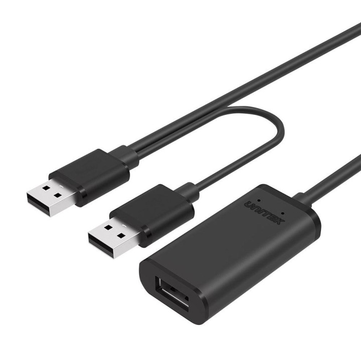 UNITEK Y-278 USB cavo USB 2.0 10 m 2 x USB A USB A nero