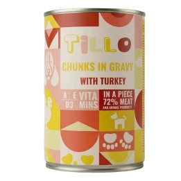 TILLO Bocconi in salsa Tacchino - cibo umido per cani - 415g