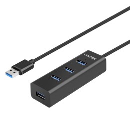UNITEK Y-3089V01 hub interfaccia USB 3.2 Gen 1 (3.1 Gen 1) Type-A 5000 Mbit/s nero