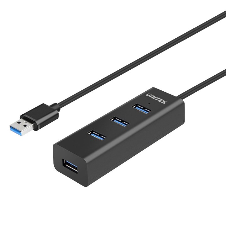 UNITEK Y-3089V01 hub interfaccia USB 3.2 Gen 1 (3.1 Gen 1) Type-A 5000 Mbit/s nero