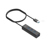 UNITEK Y-3089V01 hub interfaccia USB 3.2 Gen 1 (3.1 Gen 1) Type-A 5000 Mbit/s nero