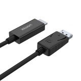 UNITEK Y-5118CA Adattatore cavo video 1.8 m HDMI Type A (Standard) DisplayPort Nero