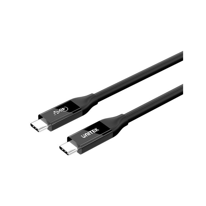 UNITEK C14100ABK01-2M USB cavo USB4 Gen 2x2 USB C 40 Gbit/s 240 W nero