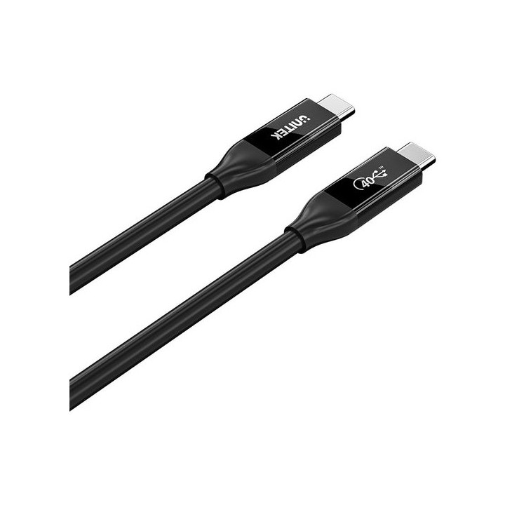UNITEK C14100ABK01-2M USB cavo USB4 Gen 2x2 USB C 40 Gbit/s 240 W nero