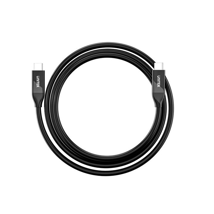 UNITEK C14100ABK01-2M USB cavo USB4 Gen 2x2 USB C 40 Gbit/s 240 W nero