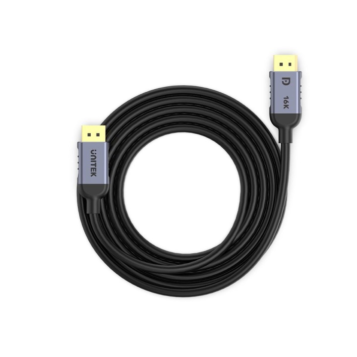 UNITEK C1628GY01-5M DisplayPort cavo nero grigio