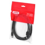 UNITEK Y-C420GBK USB cavo USB 2.0 3 m USB A USB B nero