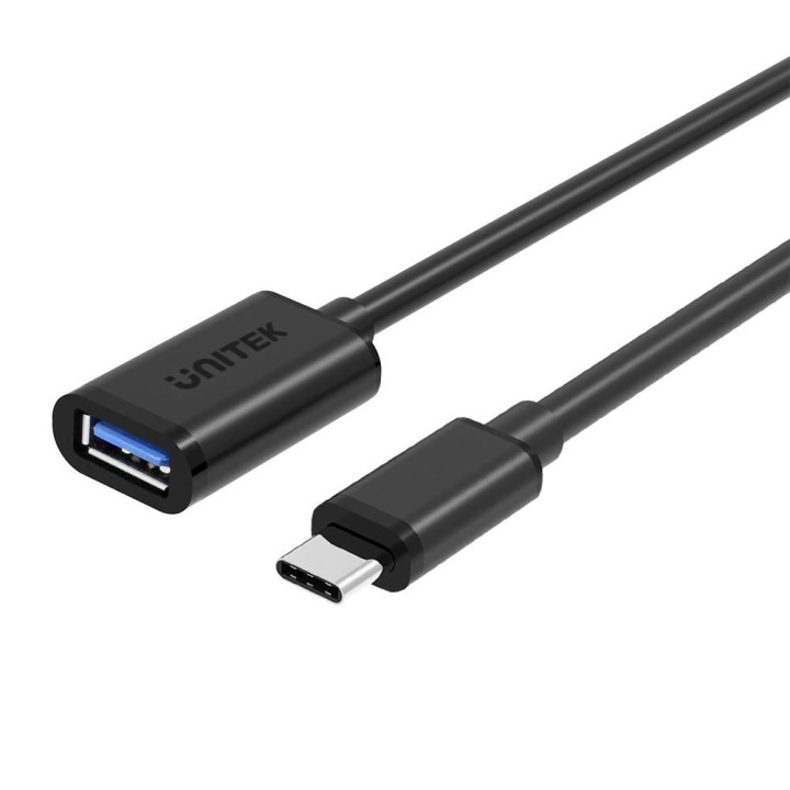 Cavo UNITEK Y-C476BK USB USB 3.2 Gen 1 (3.1 Gen 1) 0.2 m USB C USB A Nero
