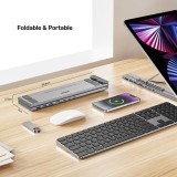 UNITEK D1137AGY01 dock per laptop/replicatore di porte USB 3.2 Gen 1 (3.1 Gen 1) Type-C argento