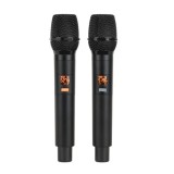 V-TONE BQ12 GO MP3 - altoparlante attivo 8 alimentato a batterie con microfono wireless e telecomando nero