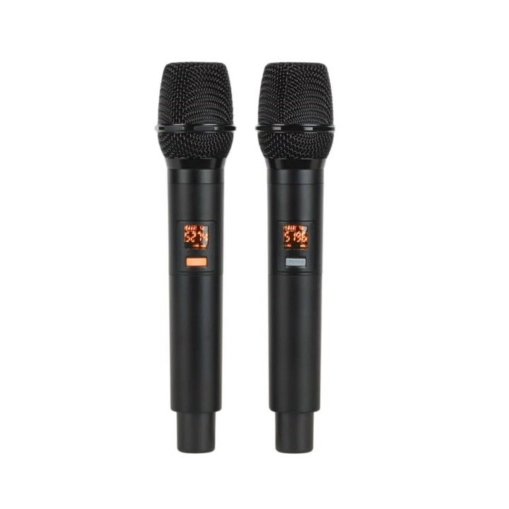 V-TONE BQ12 GO MP3 - altoparlante attivo 8 alimentato a batterie con microfono wireless e telecomando nero