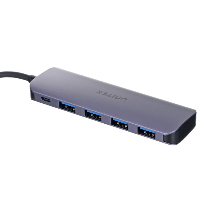 UNITEK H1107A hub di interfaccia USB 3.2 Gen 1 (3.1 Gen 1) Type-A 5000 Mbit/s grigio