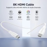 UNITEK HDMI 2.1 8K HDR cavo bianco 1.5 m