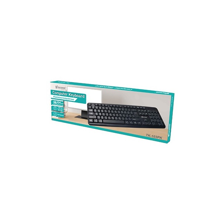 Vakoss TK-103PK tastiera USB nero