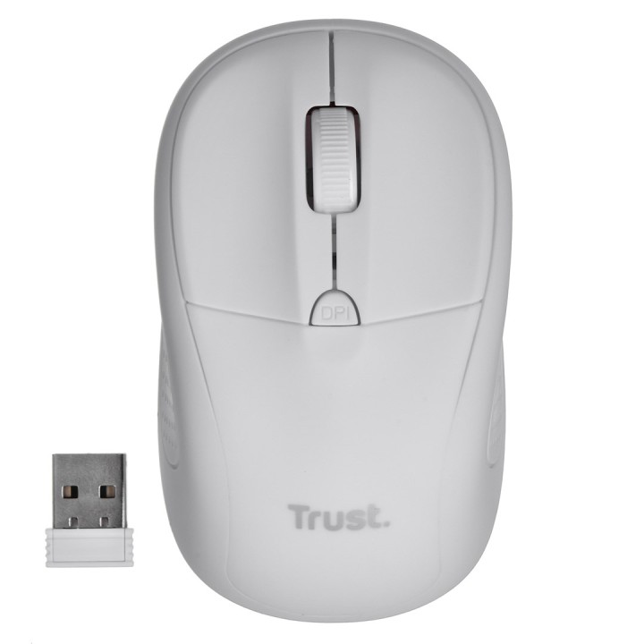 Trust 24795 - 1600 DPI mouse ottico wireless (bianco)