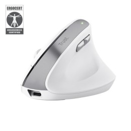 Trust Bayo II - Mouse wireless ergonomico (bianco)