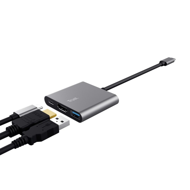 Trust Dalyx USB 3.2 Gen 1 (3.1 Gen 1) Type-C Alluminio nero