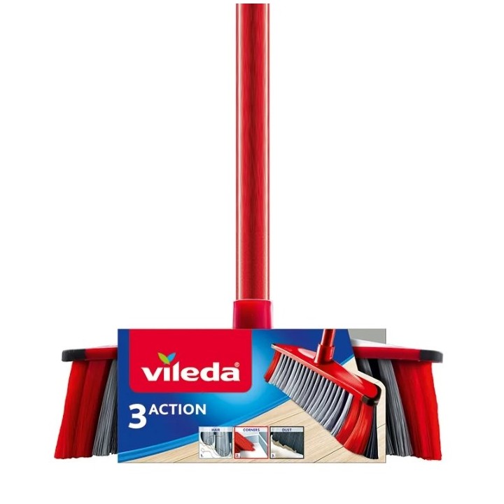 Scopa Vileda 3 Action - 3in1 (rossa)