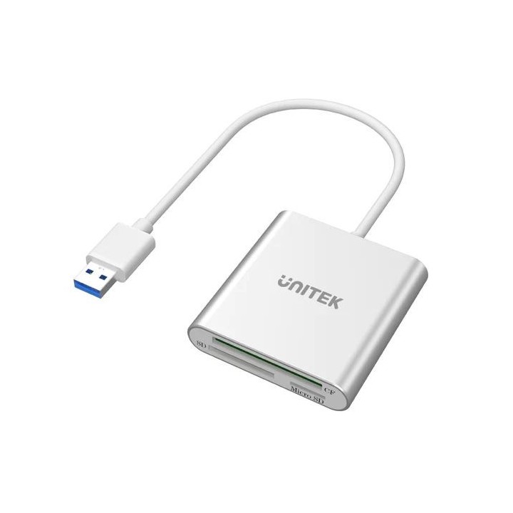 UNITEK Y-9313 Lettore di schede USB 3.2 Gen 1 (3.1 Gen 1) Argento