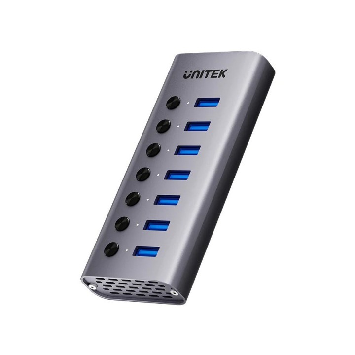 USB-A 3.0 5 Gbps hub con interruttore 7 in 1 Unitek H1314A01-EU